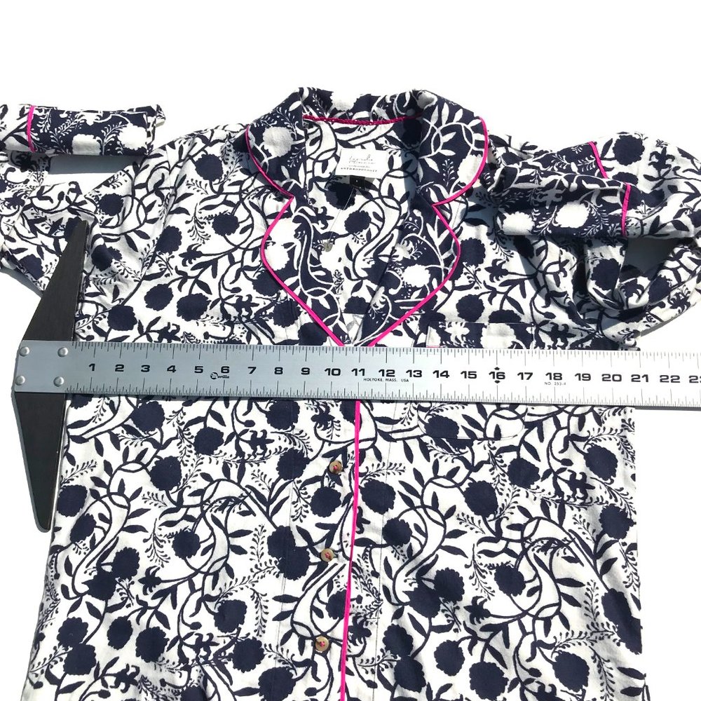 NWT Anthropologie Sweet Dreams flannel PJ top, collab with Cornelia O'Donovan - Picture 8 of 10